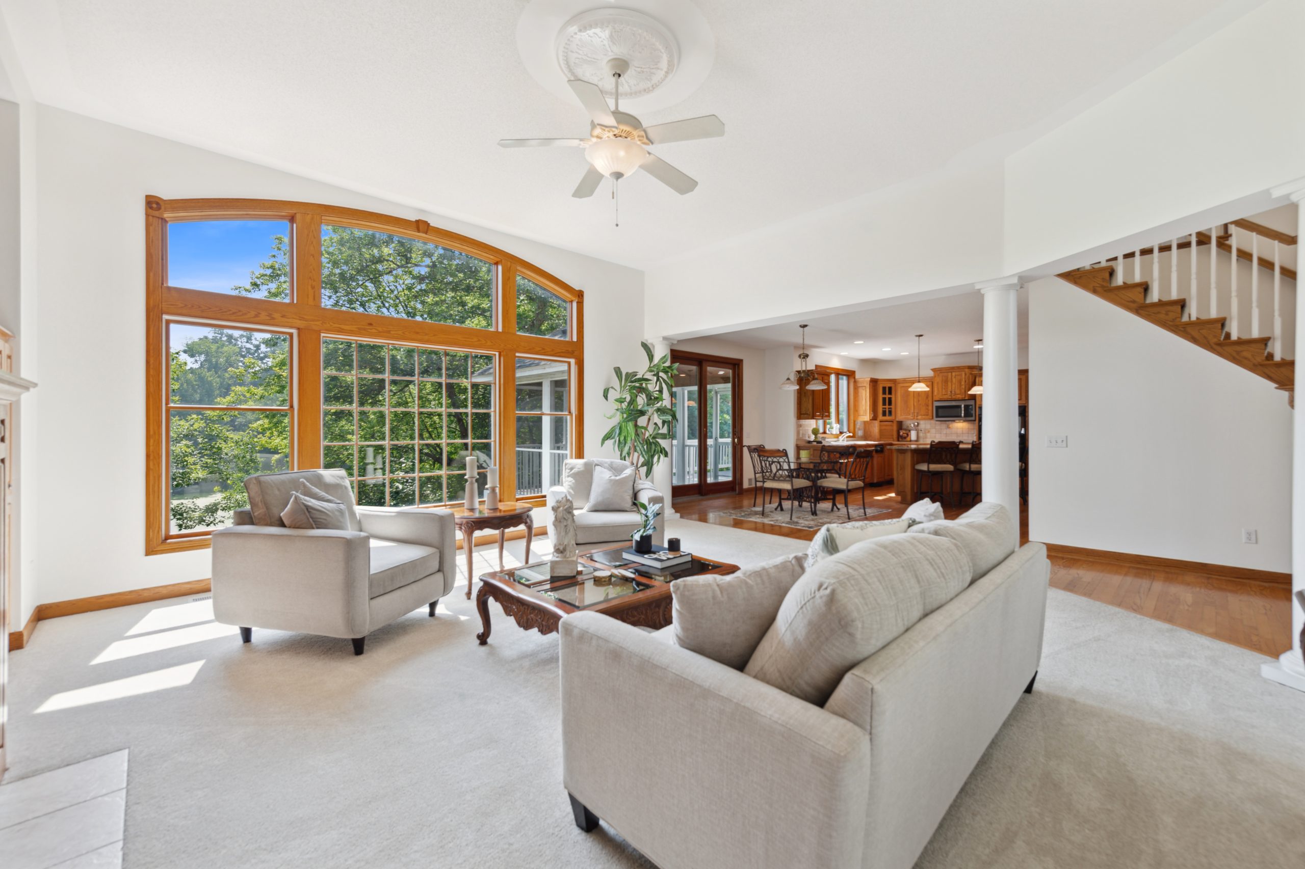 Staged Woodbury home prepared for sale